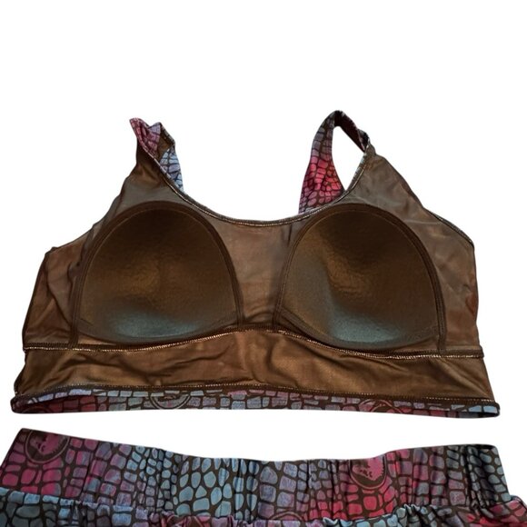 Torrid Jurassic World Dominion 2-Piece Swim Set 3X Shorts Bra Blue Multi Plus - Picture 7 of 12